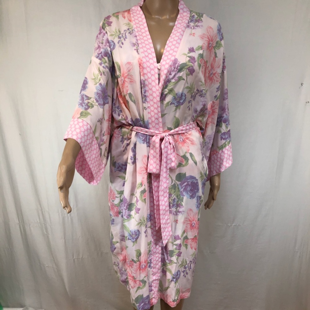 Miss Eileen women’s night gown Robe Set. Sz S